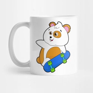 Hamster as Skater with Skateboard Mug